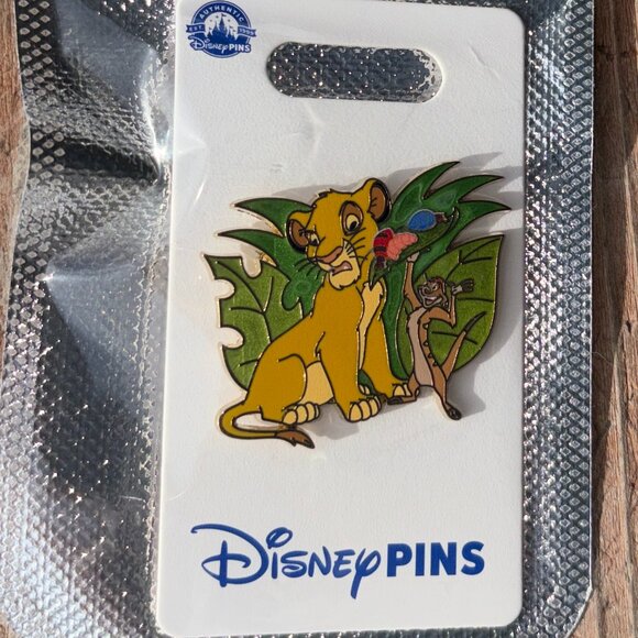 Disney Accessories - Disney Parks Simba & Timon Lion King Pin On Card